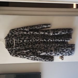 Grey leapord print sweater